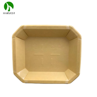 YN Tray Serie - 3CB Ecologisch Verantwoorde Recyclebare Achtkantige Kraft Papier Deli Bakjes