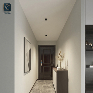 Sâu chống chói Thiết kế chùm góc nhôm hành lang khách sạn trắng đen 7W dẫn xuống đèn - Product Image 5