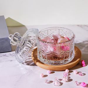 Frascos de Vidrio de Lujo Reciclables para Dulces y Velas Aromáticas, con Tapa de Corona, Color Personalizado OEM ODM, para Velas de Soja - Product Image 4