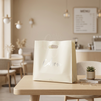 Sac de transport en plastique personnalisé avec poignée, design recyclable, prix d'usine, pour vêtements et shopping