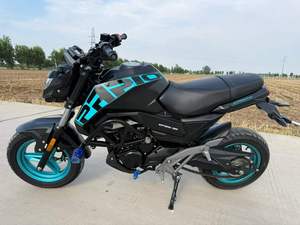 CFMOTOa CF125-3A ST BABOON Moto Mini Naked 125cc, Jantes Noires Cyan, Moto de Poche Légère pour les Déplacements en Ville - Product Image 2
