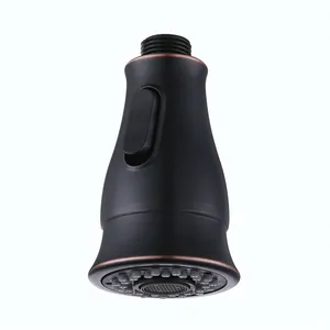 Novos produtos de design 1/2-Polegadas IPS Conector 2-Função Pull Out Spray Cabeça torneira da cozinha preto