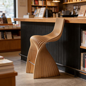 Sgabello da Bar Parametrico in <span class=keywords><strong>Legno</strong></span> Massello Personalizzato, Sedie Alte Durevoli per Casa, Bar, Cucina, Sala da Pranzo, Pub - Product Image 6