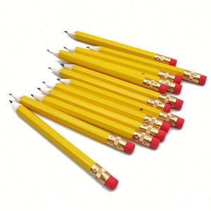 Lápiz de Golf Promocional Hb de 10 cm a Bajo Precio, con Borrador, Múltiples Opciones de Color y Logotipo Personalizado, Ideal para Niños - Product Image 1