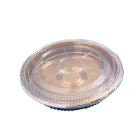 JY-82108 Einweg-Glod runde Plastik kasten verpackung Vakuum lebensmittel verpackungs box Einweg lebensmittel plastik sushi box