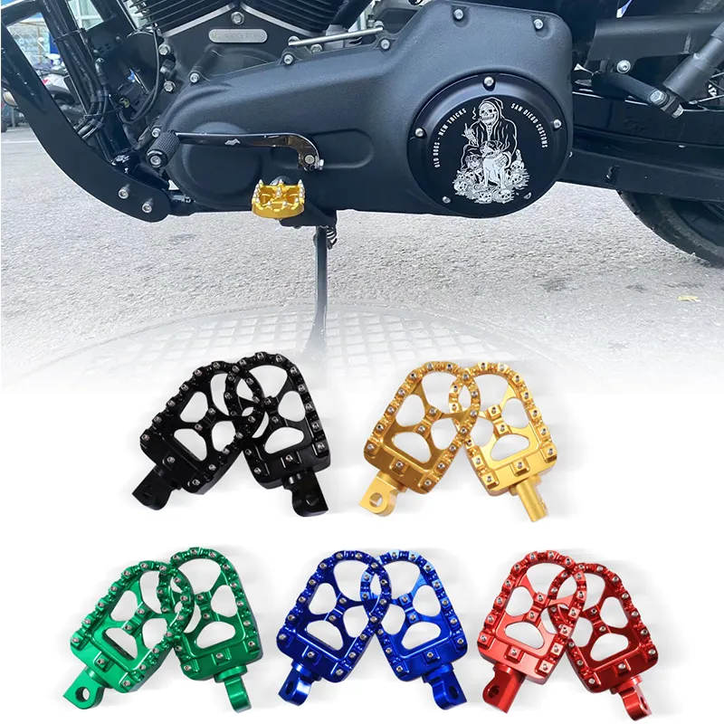 Universal Aluminum Motorcycle Body Parts For Harley Davidson Honda Yamaha Suzuki Kawasaki Motorcycle Pedal Foot Pegs