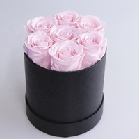 Roses éternelles durables, 7 pièces, fausses fleurs, pour la saint-valentin, pour un cadeau de saint-valentin, vente en gros