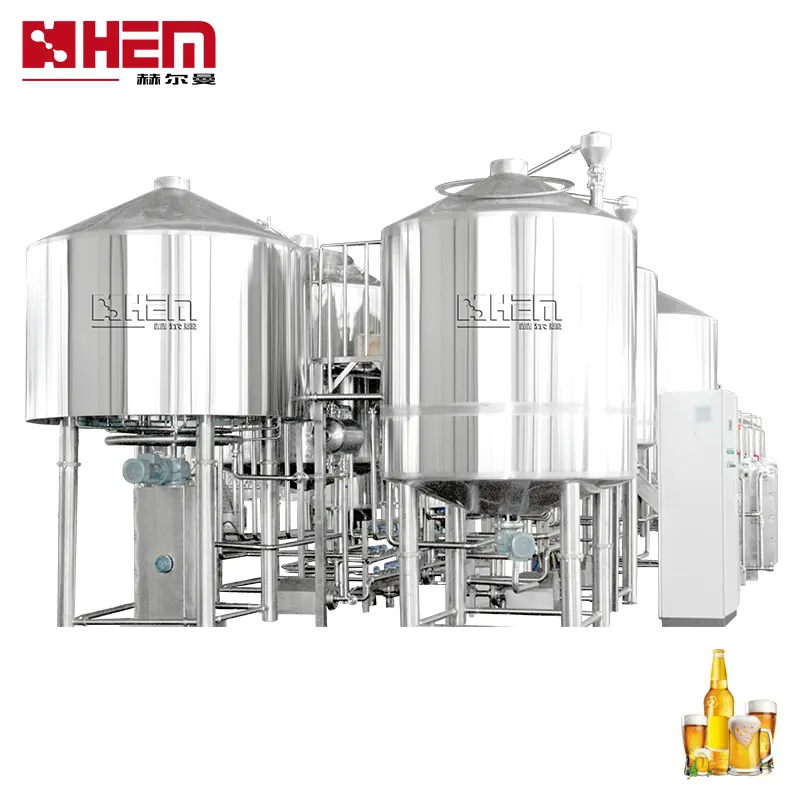 Equipo de fabricación de cerveza, máquina de elaboración de cerveza de acero inoxidable, capacidad de 3000 litros, capacidad de 5000L y capacidad de 4000l