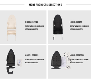 Meilleur support pour fer à vapeur en plastique noir pour hôtel - Product Image 5