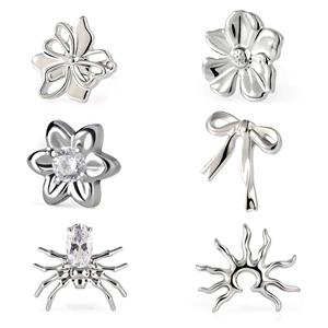 Joyería de Piercing Corporal al por Mayor, Piercing de <span class=keywords><strong>Titanio</strong></span> G23 con Rosca Interna, Piercing de Labret, Tragus, Hélix, Cartílago, para <span class=keywords><strong>Hombre</strong></span> y Mujer - Product Image 1