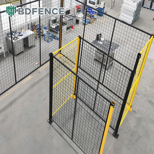 Clôture de robot de protection de sécurité industrielle en acier inoxydable haut de gamme Clôture en maille d'acier d'atelier facile à installer de haute qualité - Product Image 1