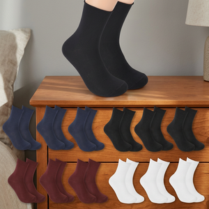 <b>Men's</b> Cotton Crew Dress Socks Breathable Comfortable Anti Odor Anti Bacterial Sports Daily Wear Solid Pattern Digital Printing - Product Image 3