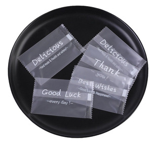 Bolsa OPP PET transparente mate de grado alimenticio de 7x10cm, sello lateral trasero para embalaje de aperitivos, galletas, jaleas, fideos, ensaladas de <span class=keywords><strong>Sushi</strong></span>, chicles - Product Image 3