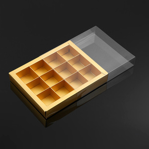 Venta al por mayor de materiales reciclados biodegradables de alta gama, caja de chocolate, divisores de embalaje, ventana, boda, barra de trufa de caramelo transparente - Product Image 4