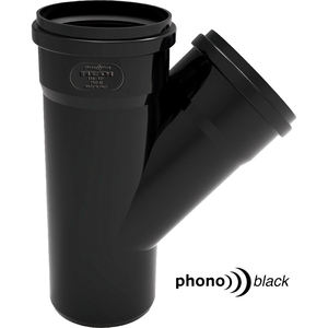 PHONO BLACK DERIVATION 45 ° MF-100 X 100 Raccords de tuyauterie Produit - Product Image 2