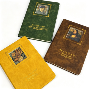 Carnet en cuir personnalisé avec logo, cadeau d'entreprise élégant pour partenaires commerciaux, <span class=keywords><strong>livre</strong></span> à découpe 3D, carnet A5 ajouré - Product Image 1