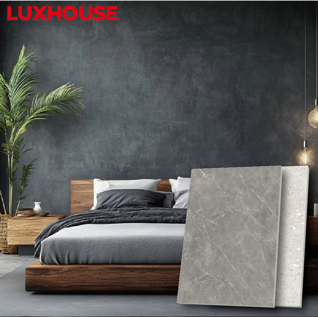 High Quality Custom Modern SPC Wall Panel Waterproof Fireproof Stone Pattern PVC Commerce Bathroom Bedroom Living Room Kitchen