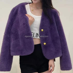 Nouvelle conception, veste en <span class=keywords><strong>fourrure</strong></span> pour femmes, tendance, grande taille, moelleuse, chaude, <span class=keywords><strong>imitation</strong></span> <span class=keywords><strong>fourrure</strong></span> d'hiver, vente en gros à bas prix - Product Image 5