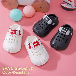 Sabots pour enfants, garçons et filles, été, respirants, semelle souple, antidérapants, anti-odeurs, à bout fermé, pantoufles de plage à la cheville - Product Image 4