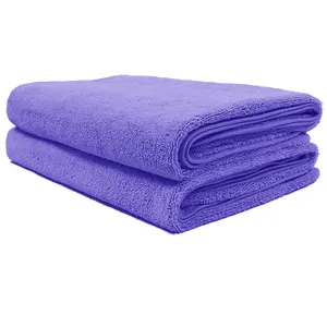 Premium Luxury 450gsm 60*90cm super fluffy absorbent car wash and auto detailing microfiber towel car double side