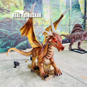 Modèle de dragon chinois animatronique en fibre de verre et en métal pour parcs à thème, contes de fées pour parcs d'aventure et centres commerciaux - Product Image 3