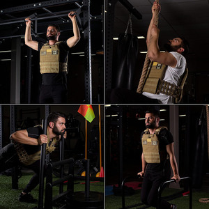 BSCI fabrika yelek üreticisi OEM ayarlanabilir plaka naylon nefes molle eğitim taktik ağırlık yelek - Product Image 6