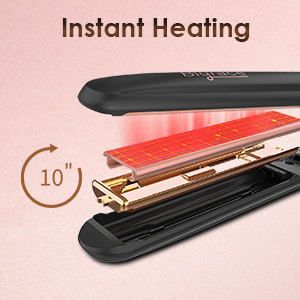 Salon flach-eisen-haarglätterdampf für 2-in-1 Locken-Haar zum Glättung des Haares Infrarot-Feuchtigkeits-Ionen-Keramikplatte - Product Image 3