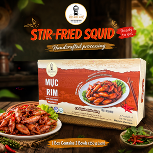 Muc Rim Spécialité vietnamienne Calamar sauté 250g en conserve Sauce piquante artisanale Fruits de mer en conserve Export en vrac - Product Image 5