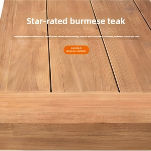Ensemble <span class=keywords><strong>de</strong></span> table et <span class=keywords><strong>de</strong></span> chaises <span class=keywords><strong>de</strong></span> style chinois moderne <span class=keywords><strong>en</strong></span> teck massif pour <span class=keywords><strong>jardin</strong></span>, terrasse, cour - Product Image 3