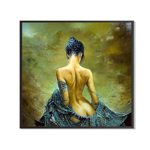 Venta al por Mayor de Kits de Pintura de Diamantes 5D con Diseño de <span class=keywords><strong>Mujeres</strong></span> <span class=keywords><strong>Desnudas</strong></span>, Cuadro Cuadrado, Pintura de Diamantes para Adultos, DIY, para Sala de Estar - Product Image 2