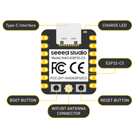 Seeed Studio XIAO ESP32-C3 WiFi BT Modul Papan Pengembangan Antarmuka Canggih 4MB Flash 400KB SRAM untuk Arduino SMT OEM ODM