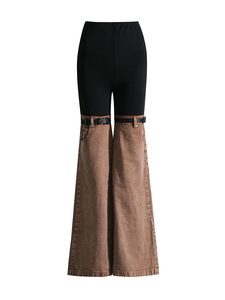 <span class=keywords><strong>Jean</strong></span> en denim <span class=keywords><strong>taille</strong></span> <span class=keywords><strong>haute</strong></span> pour <span class=keywords><strong>femme</strong></span>, coupe <span class=keywords><strong>skinny</strong></span>, style vintage, avec ceinture, amincissant, décontracté, toutes saisons - Product Image 3