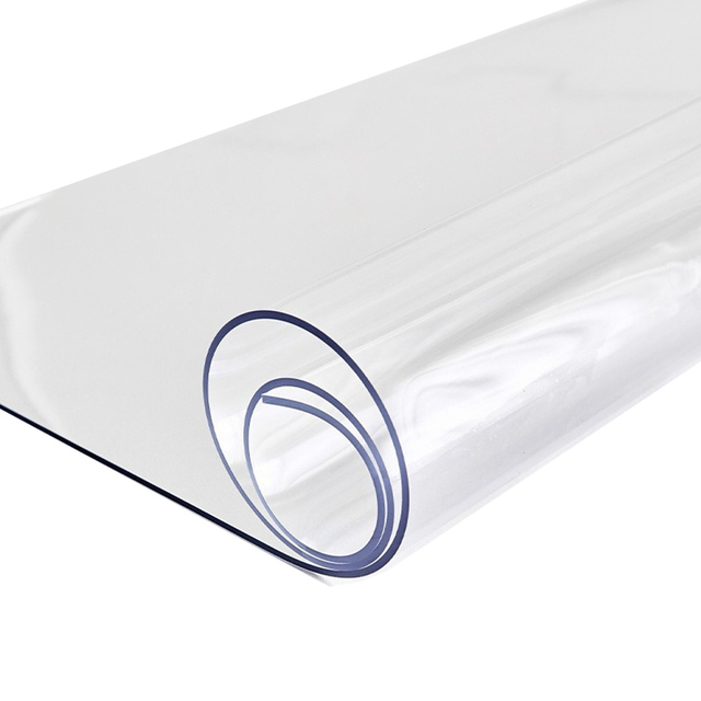 Transparent PVC Soft Glass Table Mat Waterproof Oil-Proof Heat-Resistant Non-Slip Dining Table Cover Protector Custom Size