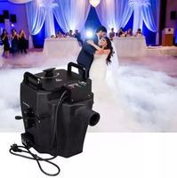 3500W LED DMX PAR Machine à brouillard pour les mariages Disco Parties Clubs Manuel de fumée basse à base d'eau Comprend un boîtier de vol en métal sec