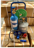 Fourre-Tout professionnel 4L D'oxygène Acétylène Oxy Torche De Coupe De Soudage Kit avec réservoir