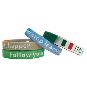Créez votre propre bracelet en silicone gaufré, bracelet promotionnel personnalisé avec logo, bracelet en caoutchouc, bracelet en silicone - Product Image 1