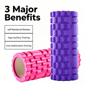 LXY-N039A 33cm EVA Yoga Foam <strong>Roller</strong> <strong>Rumble</strong> Classic Home Use Muscle Massage Foam <strong>Roller</strong> - Product Image 2