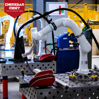 Cobot de Soldadura Colaborativo de 6 Ejes, Robot Humanoide de Seguridad Ligero para Soldadura Automática de Marcos Metálicos