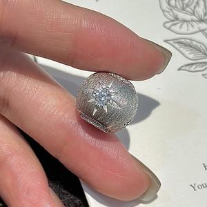 Pendentif en argent pur S925, étoile hexagonale, design vintage médiéval simple et luxueux, pendentifs de mode, breloques - Product Image 1