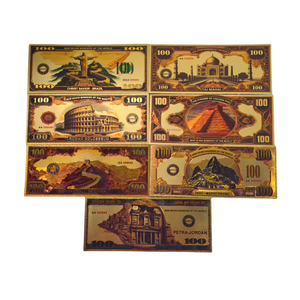 <span class=keywords><strong>ชุด</strong></span>สะสมธนบัตรพลาสติก "เจ็ดสิ่งมหัศจรรย์ของโลก" ปี 2026 ผลิตภัณฑ์ใหม่  พร้อมเคลือบฟอยล์<span class=keywords><strong>ทอง</strong></span> สำหรับเป็นของขวัญปีใหม่ - Product Image 6