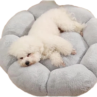 Winter-Hundebett Plüsch-Hundeliege Modisch Komfortabel 100% Baumwolle Weich Einfarbig Abnehmbar Maschinenwaschbar Universell Montage Erforderlich