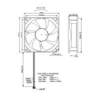 Ventilateur DC silencieux sans balais 9CM 2 broches 12V 24V 92x92x25mm Mini ventilateur onduleur pour aspirateur, réfrigérateur, sèche-linge, yaourtière