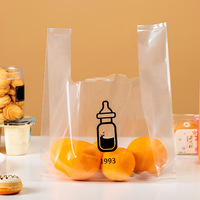 Sac rétractable en PE de qualité alimentaire, recyclable, pour emballage de petit-déjeuner, déjeuner, boulangerie, biscuits, avec fenêtre transparente