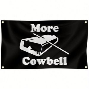 Tapiz Decorativo de Pared More Cowbell de 3x5 pies para Habitación, Dormitorio Universitario, Sala de Estar - Product Image 1