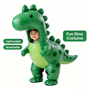 2026 OEM ODM Customized Halloween Inflatable <b>Dinosaur</b> <b>Costume</b> <b>Kids</b> Fancy <b>Dinosaur</b> Suit Blow up <b>Costume</b> Party Cosplay - Product Image 3