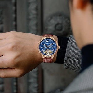 <span class=keywords><strong>Montre</strong></span> pour homme, fabrication directe d'usine, bracelet en cuir noble, <span class=keywords><strong>montre</strong></span> mécanique à <span class=keywords><strong>tourbillon</strong></span>, prix avantageux pour homme - Product Image 5