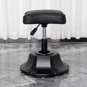 Top Selling High Quality Rolling Mater Chair Beauty Spa Salon <b>pink</b> Leather Saddle <b>Stool</b> with Adjustable Backrest - Product Image 5