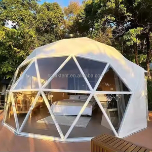Cúpula <span class=keywords><strong>de</strong></span> hotel <span class=keywords><strong>de</strong></span> lujo Geo Camping PVC Glamping cúpula geodésica casa tienda con ventana <span class=keywords><strong>de</strong></span> cristal - Product Image 2