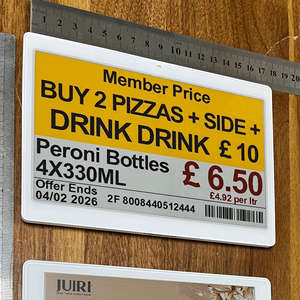 Nouvelle Arrivée : Étiquette de Rayon Électronique (ESL) 2.4G pour Réseau Local, Affichage E-Paper, Système EAS, Étiquette de Prix Numérique pour la Vente au Détail de Fruits - Product Image 1