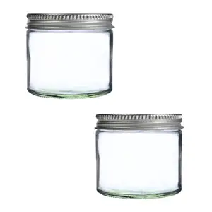 Custom 1 Oz 2 Oz 3 Oz 4 Oz 6 Oz 8 Oz 18 Oz Smell Proof Aluminum Caps Glass Jar Leaf Flower Packaging Containers